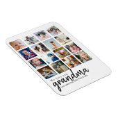 Magnet Flexible personnalisation 16 photo collage grand-mère cadea (Côté Droit)
