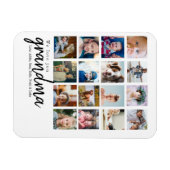 Magnet Flexible personnalisation 16 photo collage grand-mère cadea (Horizontal)