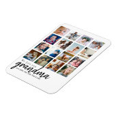 Magnet Flexible personnalisation 16 photo collage grand-mère cadea (Côté Gauche)
