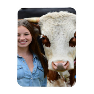 Magnet Flexible Personnalisation de photo de vache de foire agrico