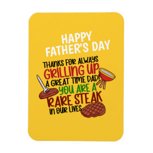 Magnet Flexible Personnalisé Funny Grill Chef Papa