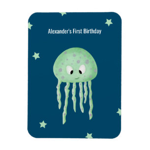 Magnet Flexible Personnalisé Sous la mer Premier anniversaire Favo