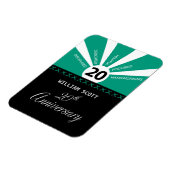 Magnet Flexible Personnaliser, 20e anniversaire d'employé d'entrep (Côté Gauche)