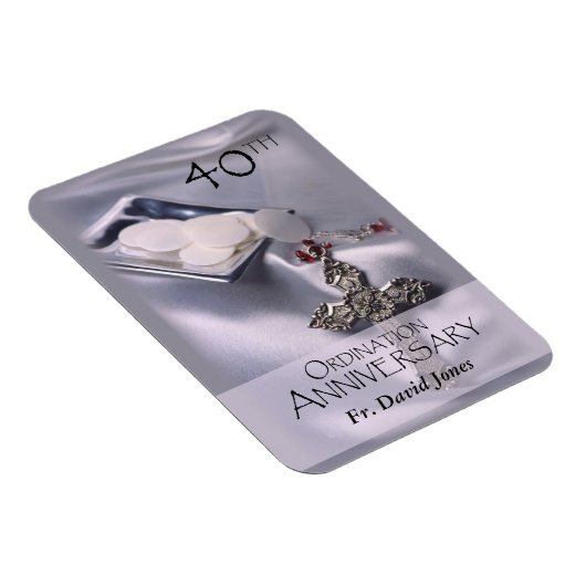 Magnet Flexible Personnaliser, 40e anniversaire d'ordination Félic (Côté Droit)