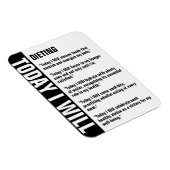 Magnet Flexible Personnaliser de rappel des objectifs de régime (Côté Droit)