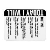 Magnet Flexible Personnaliser de rappel des objectifs de régime (Horizontal)