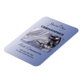 Magnet Flexible Personnaliser, Garçon, bleu première communion (Côté Gauche)