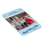 Magnet Flexible Personnaliser le script de Fête des pères de nom (Côté Droit)