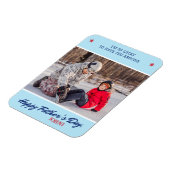 Magnet Flexible Personnaliser le script de Fête des pères de nom (Côté Gauche)