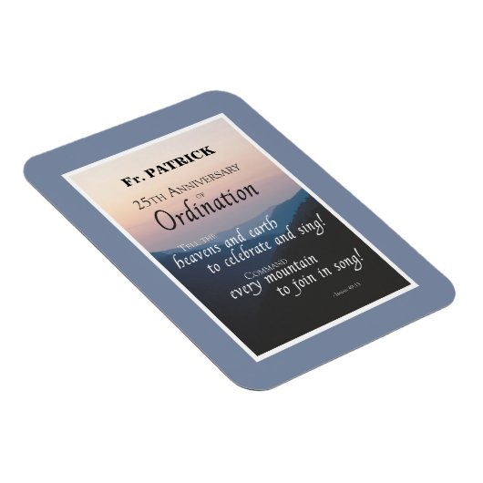 Magnet Flexible Personnaliser les fêtes d'Ordination du 25e annive (Côté Droit)