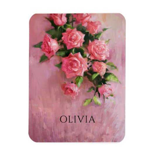 Magnet Flexible Personnaliser Un rêve dans les tons rose (Vertical)