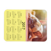 Magnet Flexible Personnalisez ce calendrier de mini réfrigérateur  (Horizontal)