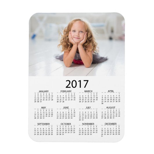 Magnet Flexible Personnalisez ce calendrier de mini réfrigérateur (Vertical)