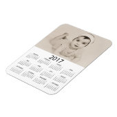 Magnet Flexible Personnalisez ce mini calendrier Photo 2017 (Côté Gauche)