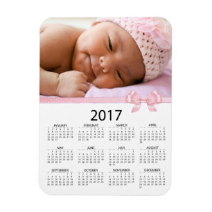 Magnet Flexible Personnalisez ce Mini Calendrier Photo Rose 2017