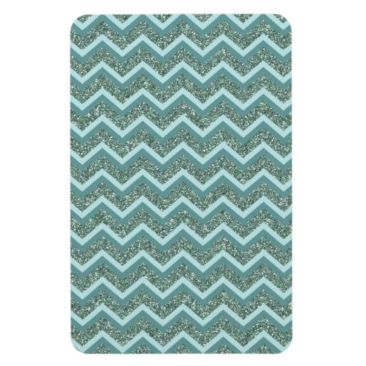 Magnet Flexible Personnalisez cette Parties scintillant Turquoise  (Vertical)