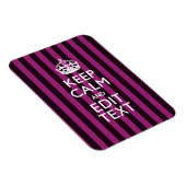 Magnet Flexible Personnalized KEEP CALM and Your Text on Pink (Côté Droit)