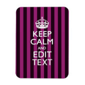 Magnet Flexible Personnalized KEEP CALM and Your Text on Pink (Vertical)