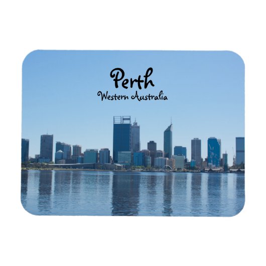 Magnet Flexible Perth City Skyline en journée (Horizontal)