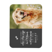 Magnet Flexible Pet Memorial Modern Simple Chic Poème Photo (Vertical)