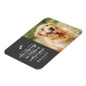 Magnet Flexible Pet Memorial Modern Simple Chic Poème Photo (Côté Gauche)