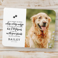 Pet Memorial Modern Simple Chic Poème Photo