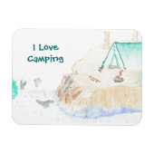 Magnet Flexible Petit aimant de camping I Love (Horizontal)