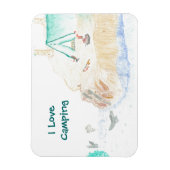 Magnet Flexible Petit aimant de camping I Love (Vertical)