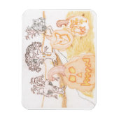 Magnet Flexible Petit aimant d'Halloween (Vertical)