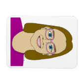 Magnet Flexible petit aimant fille (Horizontal)