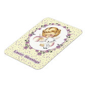 Magnet Flexible Petit ange avec agneau Cadeau de Pâques (Côté Gauche)