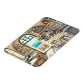 Magnet Flexible Petit café à Santorin (Côté Gauche)