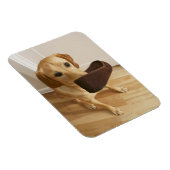 Magnet Flexible Petit chiot de récupération Labrador avec glisseur (Côté Droit)