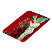 Magnet Flexible Petit garçon décorant un chien (Côté Gauche)