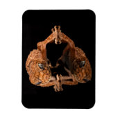 Magnet Flexible Petit lizard mou Reptile avec réflexion (Vertical)