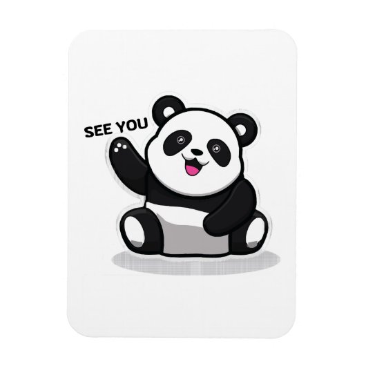 Magnet Flexible petit panda mignon (Vertical)