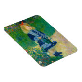 Magnet Flexible Petite fille en bleu Renoir avec canne à eau (Côté Droit)