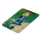 Magnet Flexible Petite fille en bleu Renoir avec canne à eau (Côté Gauche)