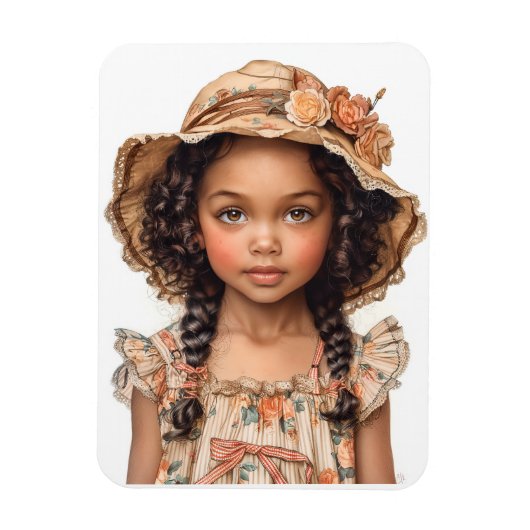 Magnet Flexible Petite fille noire (Vertical)
