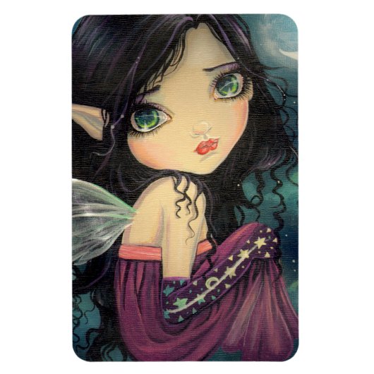 Magnet Flexible Petite Lune Big Eye Fairy Imaginaire Art (Vertical)