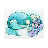 Magnet Flexible Petite sirène en colère (Horizontal)