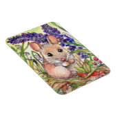 Magnet Flexible Petite souris et fleurs violettes (Côté Droit)