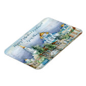 Magnet Flexible Petite ville provinciale Zadonsk aquarelle (Côté Gauche)