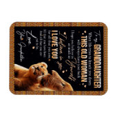 Magnet Flexible Petites-filles amantes | Lettre à ma petite-fille (Horizontal)