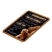 Magnet Flexible Petites-filles amantes | Lettre à ma petite-fille (Côté Gauche)