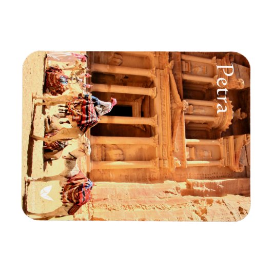 Magnet Flexible Petra - Trésor et chameaux - aimant frigo (Horizontal)