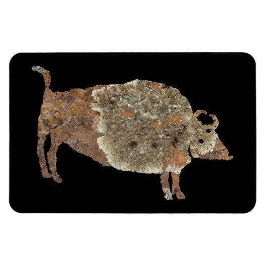 Magnet Flexible Pétroglyphe spirituelle de Buffalo (Horizontal)