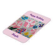 Magnet Flexible Pétunias & Fleurs d'été Aimant d'anniversaire (Côté Gauche)