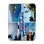 Magnet Flexible PF Polynésie française - Tahiti - (Vertical)