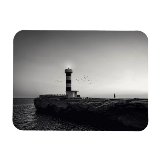 Magnet Flexible Phare au coucher du soleil (Horizontal)